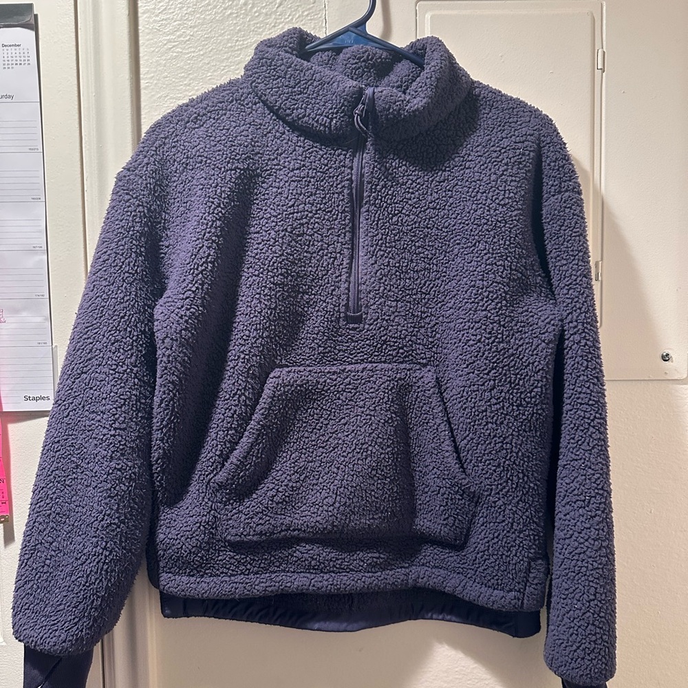 Cozy Purple Sherpa Pullover